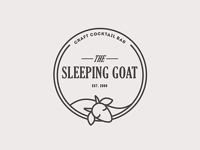 Sleeping Goat design logo