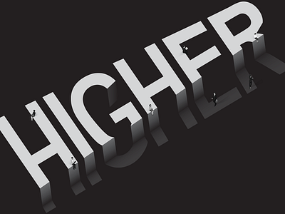 Higher typography art