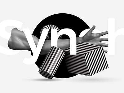 Synch.ronise 3d art design digital illustration typography