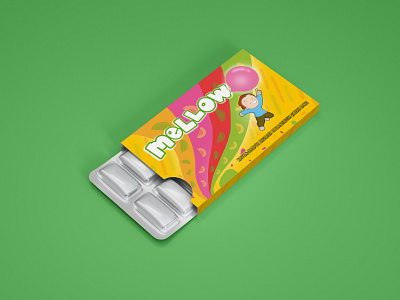 Mellow Gum Packaging Design art branding design digital illustration graphic design illustration illustrator minimal vector