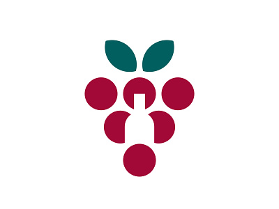 Favorito - Logo Design brand identity branding clean design green logo minimal red symbol wine winery