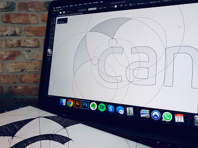 Canopy - Logo Design WIP brand identity branding c clean design grid letter logo minimal umbrella