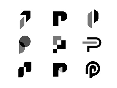Letter P - Personal Brand Exploration brand brand identity branding clean concepts design letter letter p logo minimal p personal symbol