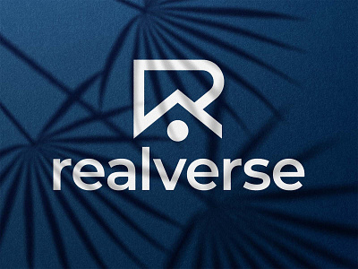 Realverse brand brand identity branding clean design grid house logo minimal r realestate