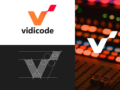 VidiCode clean code design development company logo minimal