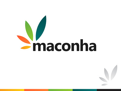 Maconha - Logo Design brand identity branding cannabis clean design gradient leaf logo minimal