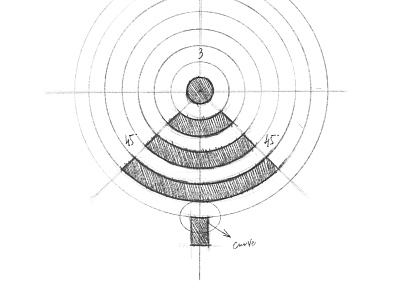 Pine - Logo Design Sketch
