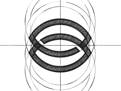 Perception Marketing - Logo Design Sketch brand identity branding circle circles clean construction design eye grid illustration logo minimal sketch