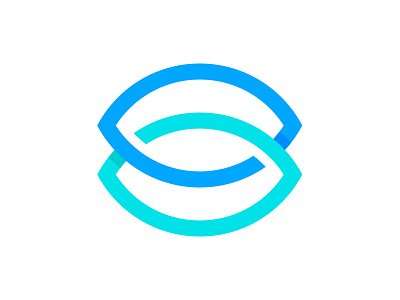 Perception Marketing - Logo Symbol blue brand circle circles clean design eye eyes identity logo minimal