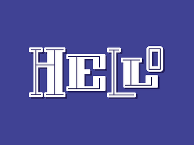 Hello design hello illustrator lettering typography vector