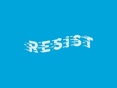 Resist #1 design graphic illustration lettering resist typography vector
