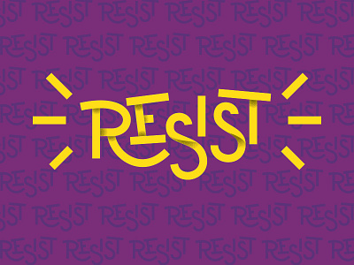 Resist #7 design font handmade lettering pattern protest resist texture typography vector