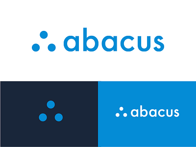 New Logo abacus accounting brand dots expense reporting finance logo logotype rebrand