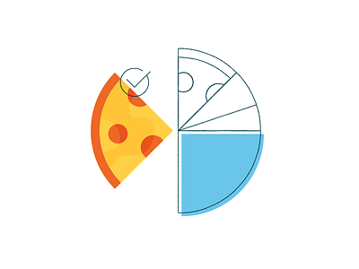 Pizza Pie Chart illustration pie pizza