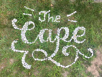 The Cape cape cod lettering pepples rock letters rocks the cape