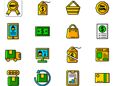 Commerce Icon app design icon illustration illustrator logo ui ux vector web