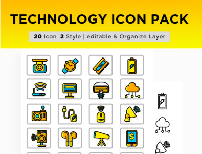Icon Technology branding graphic design logo motion graphics