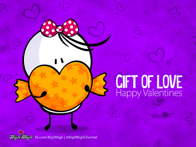 BigliMigli art bigli cartoon cute design heart illustration illustrator love lovely migli valentine