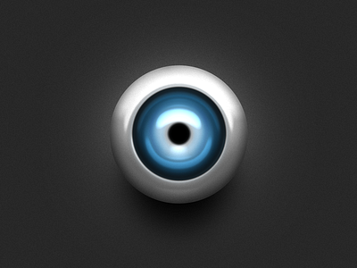 One Layer Style - the eyeball :D chrome free psd sphere style