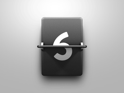 Animated countdown flipper gif by Giallo on Dribbble