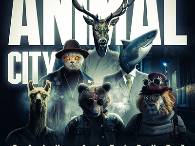 Animal City Cover - Gain Altitude animal blue city cover dark photomanipulation