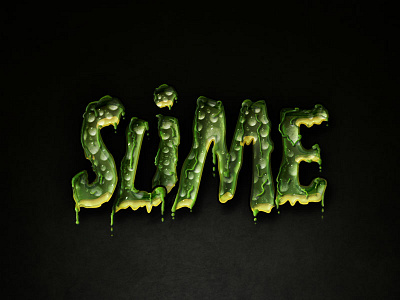 Slimed Text Effect Photoshop Layer Style effect ghost gue horror layer photoshop slime slimed style text
