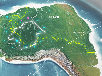 3D World and Infographics - South America
