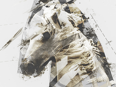 Horse made with Geometric Dispersion ActionScript classy colors geometry horse lines mixed media pattern photoshop photoshop action photoshop actions psd white