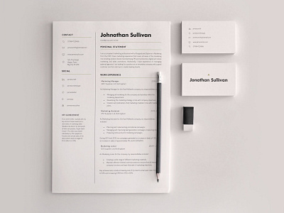 Resume CV and Simple Business Card