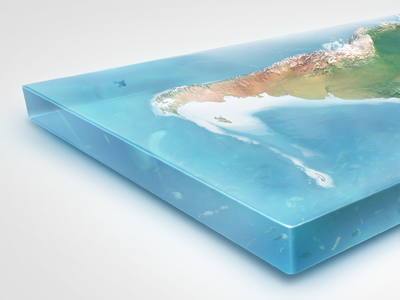 Earth Illustrations in 3D - South America 3d earth globe illustrations natural planet render