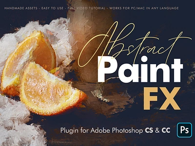 Abstract Paint FX - Photoshop Plugin actions add on art artistic artwork atn best seller canvas classic digital digital painting dry effects hdr impressionist oil paint paint paint effect painted look painting action