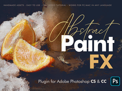 Abstract Paint FX - Photoshop Plugin actions add on art artistic artwork atn best seller canvas classic digital digital painting dry effects hdr impressionist oil paint paint paint effect painted look painting action