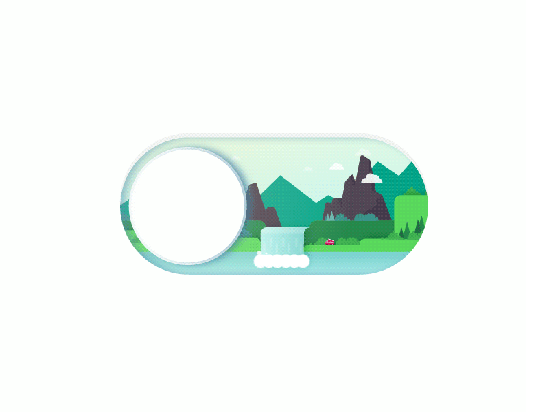 Toggle of Seasons animation apple art design flat design gradient graphic design illustration iphone loop toggle vector