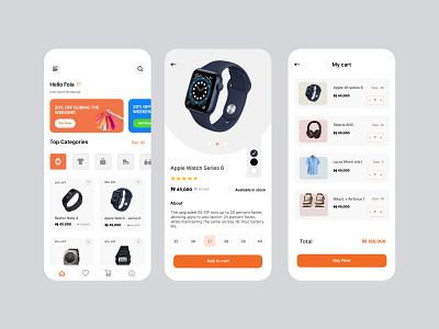 Ecommerce Mobile App adobe xd android design figma graphic design ios design iphone ui design mobile app design mobile app redesign responsive design ui user experience design ux ui