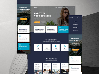 Corporate Business Landing Page Design