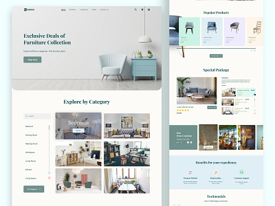 Furniture Ecommerce Landing Page adobe xd design e comerce furniture landing page figma graphic design ios design landing page mobile app design mobile app redesign responsive design ui ui ux user experience design user interface design ux ui ux research website