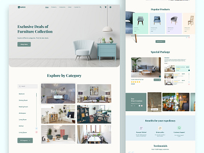 Furniture Ecommerce Landing Page