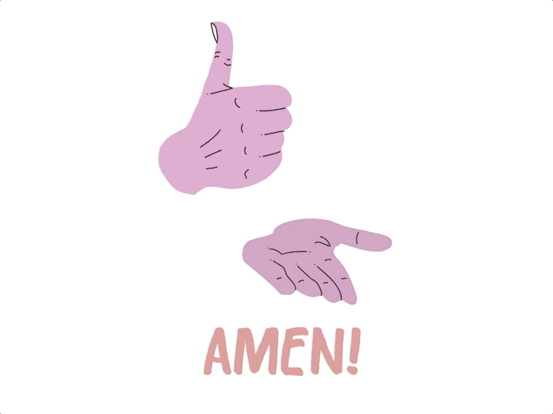 Amen in American Sign Language