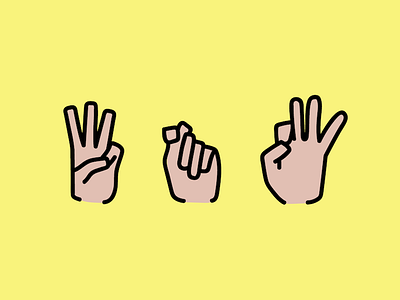WTF american asl f hands illustration language sign t vector w