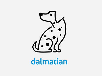 Dalmation dalmation dog logo startup logo