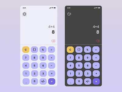 Calculator Design for #DailyUi #Day004 dailyui design graphic design typography ui ux ux designer