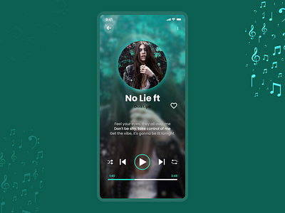 Music Player App |Daily UI 009 branding dailyui design graphic design ui ux