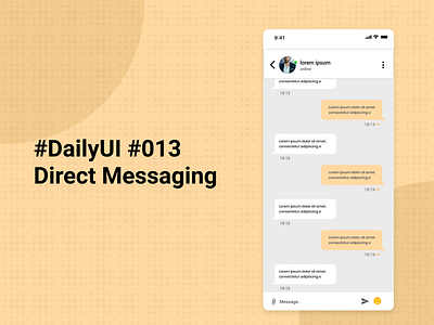 Direct Messaging #DailyUI #013 dailyui graphic design ui ux
