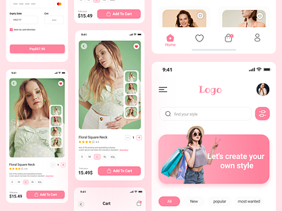 Online Shop Mobile App dailyui design graphic design ui ux