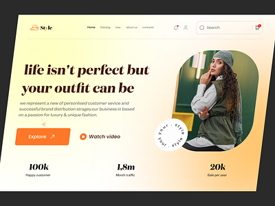 Landing page women's clothing