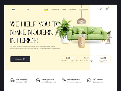 Furniture shop Landing Page