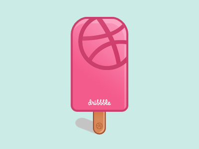 Hey there! cream debut dribbble ice cream illustration pink popsicle