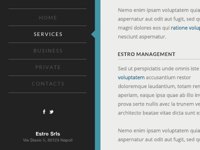 Side Menu animated dark design font gif menu nav navigation side web webdesign