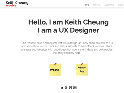My portfolio's new landing page case study design landing page logo portfolio ui user experience ux