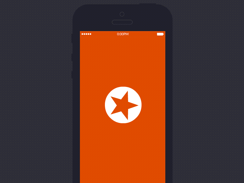 Cinema app first screen concept